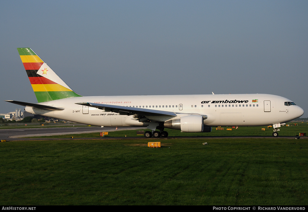 Aircraft Photo of Z-WPF | Boeing 767-2N0/ER | Air Zimbabwe | AirHistory.net #21668