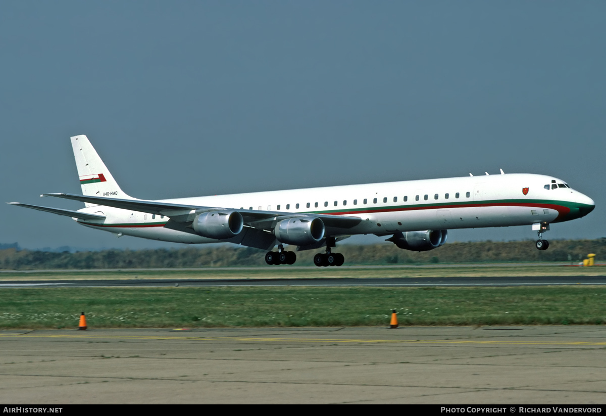 Aircraft Photo of A4O-HMQ | McDonnell Douglas DC-8-73CF | Oman Royal Flight | AirHistory.net #21671