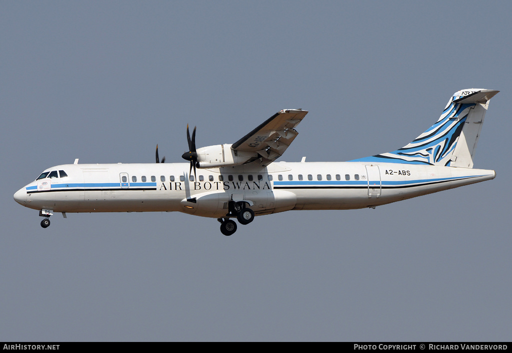 Aircraft Photo of A2-ABS | ATR ATR-72-500 (ATR-72-212A) | Air Botswana | AirHistory.net #21678