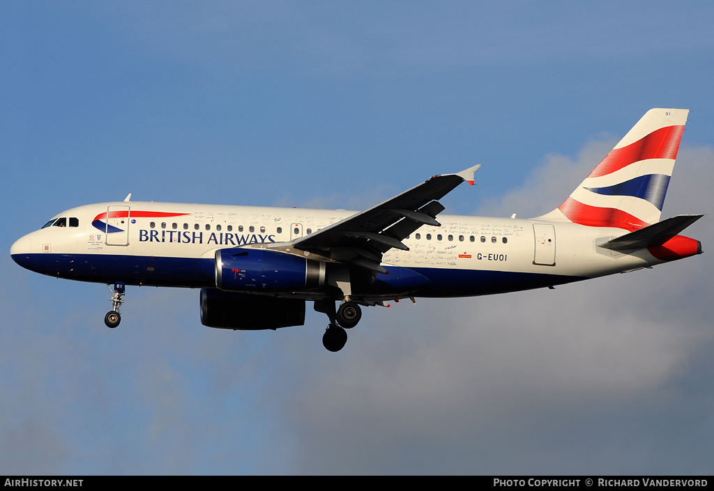 Aircraft Photo of G-EUOI | Airbus A319-131 | British Airways | AirHistory.net #21681
