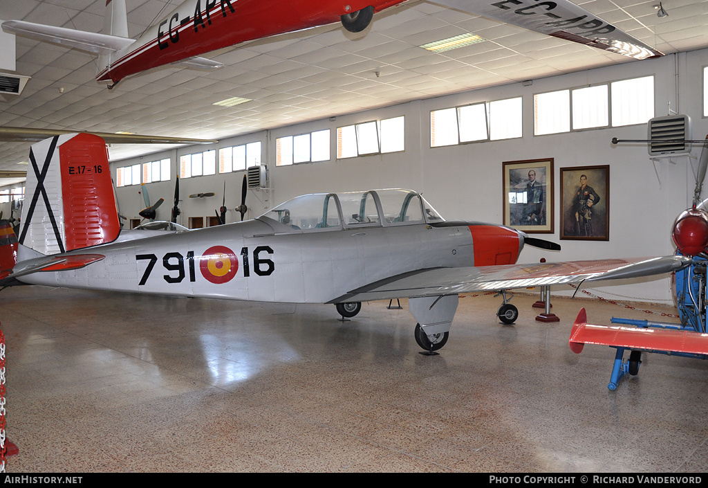 Aircraft Photo of E17-16 | Beech T-34A Mentor (45) | Spain - Air Force | AirHistory.net #21685