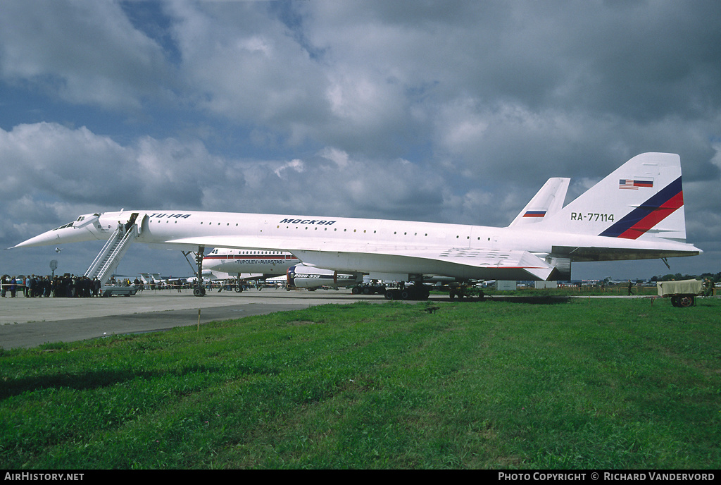 Aircraft Photo of RA-77114 | Tupolev Tu-144LL | Tupolev Design Bureau | AirHistory.net #21695