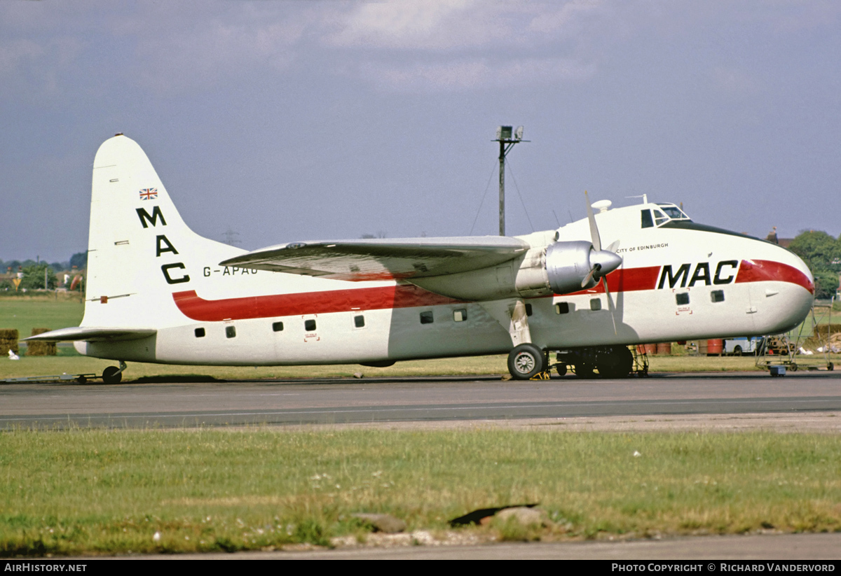 Aircraft Photo of G-APAU | Bristol 170 Freighter Mk32 | Midland Air Cargo - MAC | AirHistory.net #21696