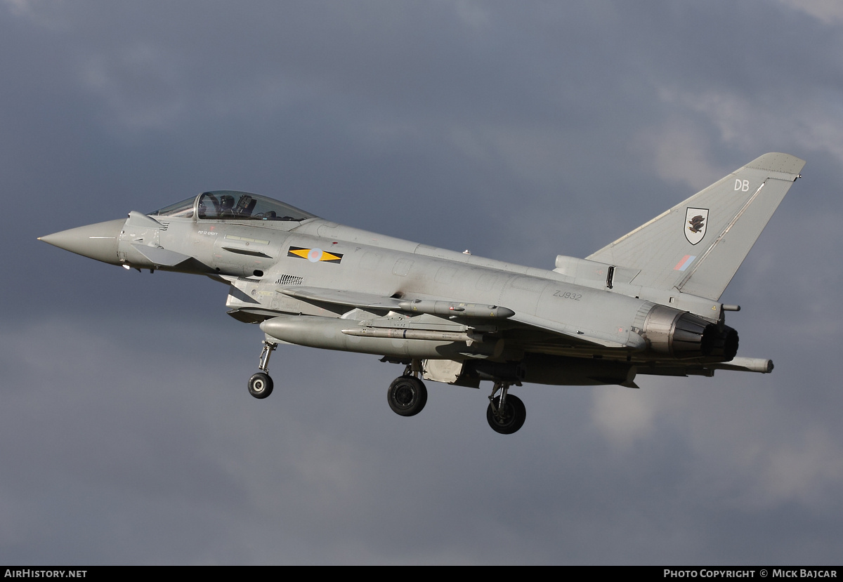 Aircraft Photo of ZJ932 | Eurofighter EF-2000 Typhoon FGR4 | UK - Air Force | AirHistory.net #21744