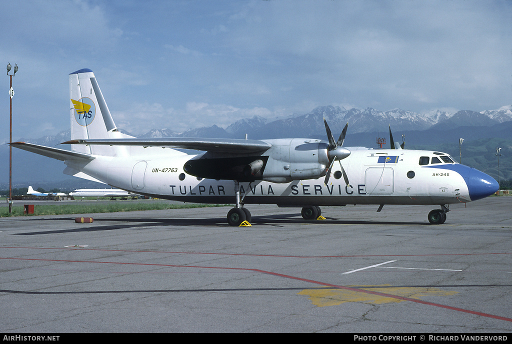 Aircraft Photo of UN-47763 | Antonov An-24B | Tulpar Avia Service | AirHistory.net #21754