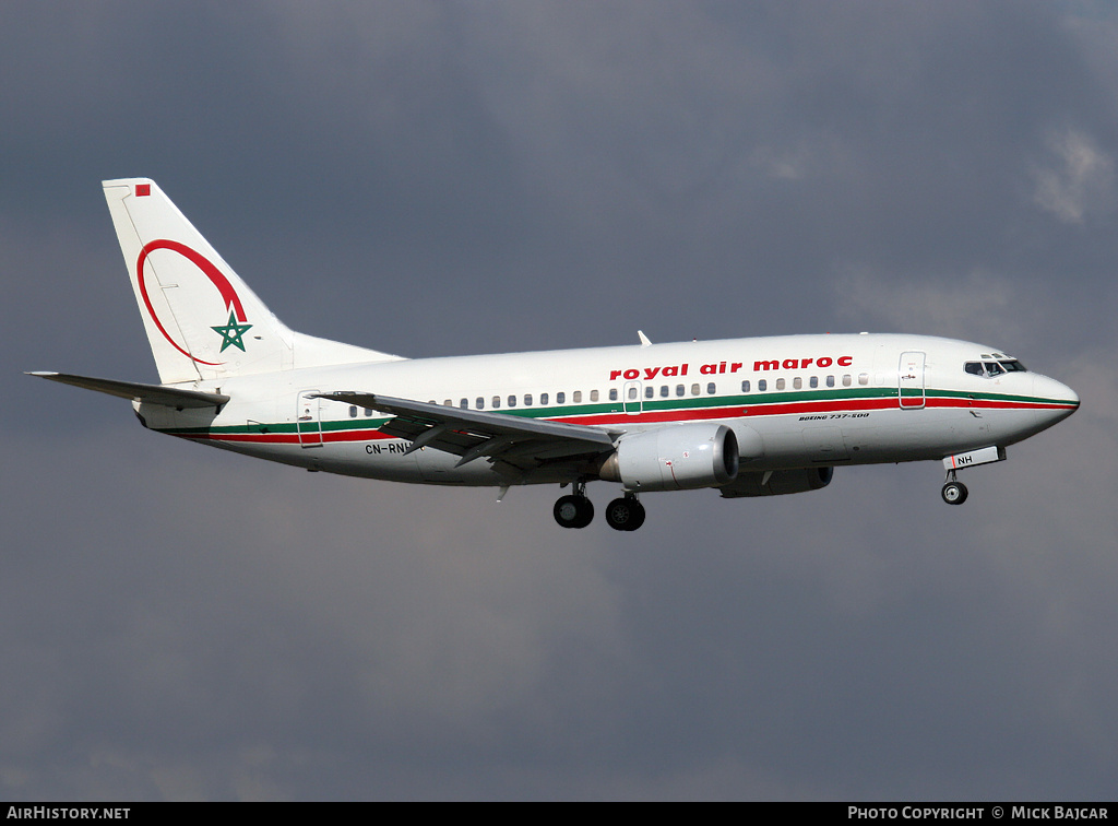 Aircraft Photo of CN-RNH | Boeing 737-5B6 | Royal Air Maroc - RAM | AirHistory.net #21757