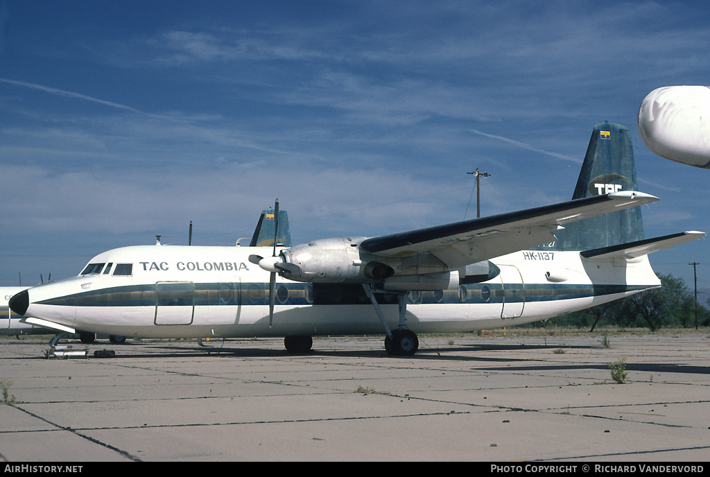 Aircraft Photo of HK-1137 | Fairchild F-27 | TAC Colombia - Transportes Aéreos del Cesar | AirHistory.net #21786