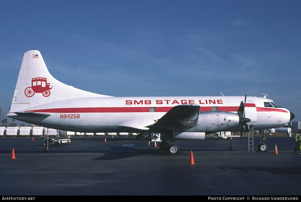 Aircraft Photo of N94258 | Convair 600/F | SMB Stage Line | AirHistory.net #21789