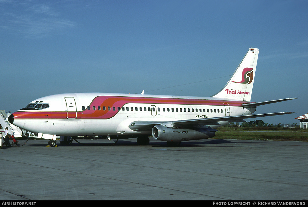 Aircraft Photo of HS-TBA | Boeing 737-2P5/Adv | Thai Airways | AirHistory.net #21807