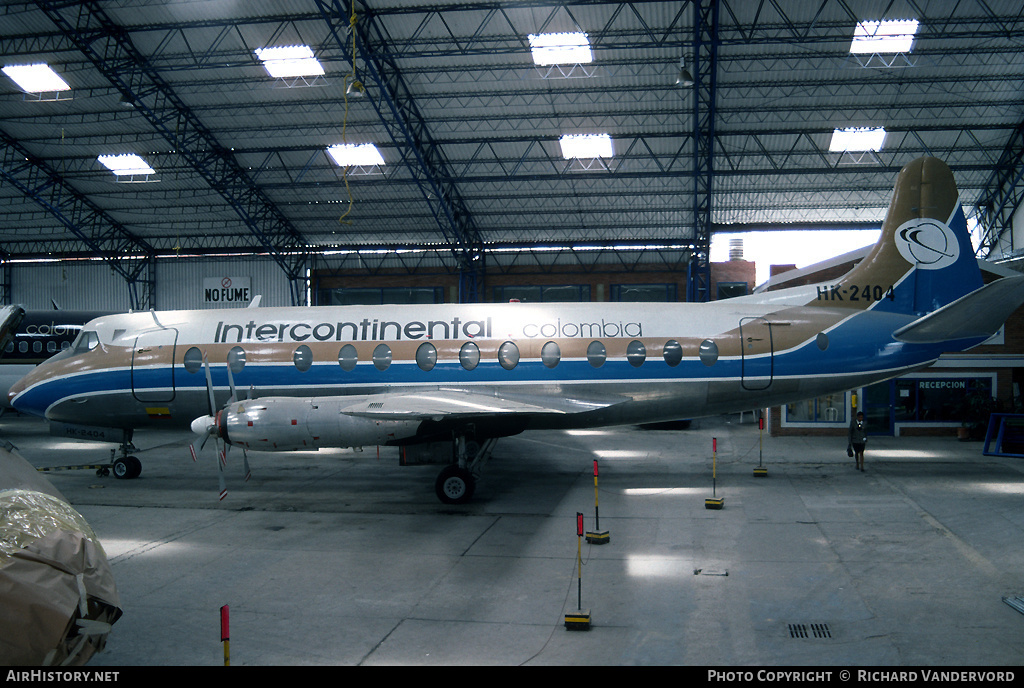 Aircraft Photo of HK-2404 | Vickers 828 Viscount | Intercontinental de Aviación | AirHistory.net #21809