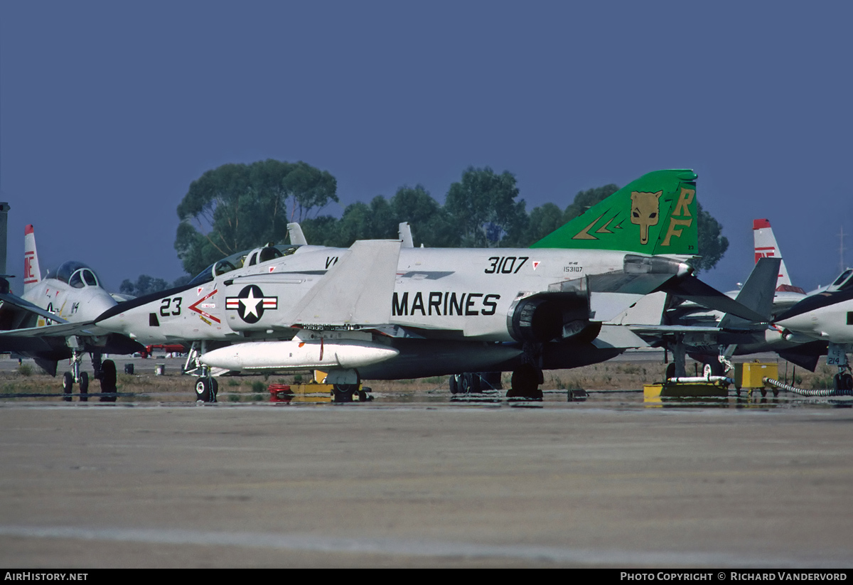 Aircraft Photo of 153107 / 3107 | McDonnell RF-4B Phantom II | USA - Marines | AirHistory.net #21834