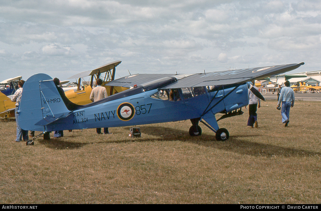 Aircraft Photo of VH-MRD / A11-301 | Auster J-5G Cirrus Autocar | Australia - Navy | AirHistory.net #21868