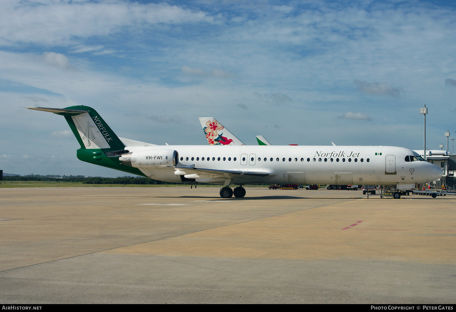 Aircraft Photo of VH-FWI | Fokker 100 (F28-0100) | Norfolk Jet Express | AirHistory.net #21912