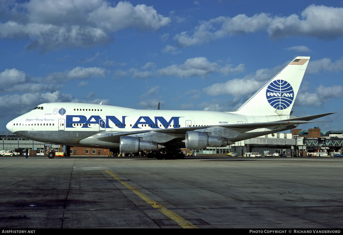 Aircraft Photo of N533PA | Boeing 747SP-21 | Pan American World Airways - Pan Am | AirHistory.net #21929