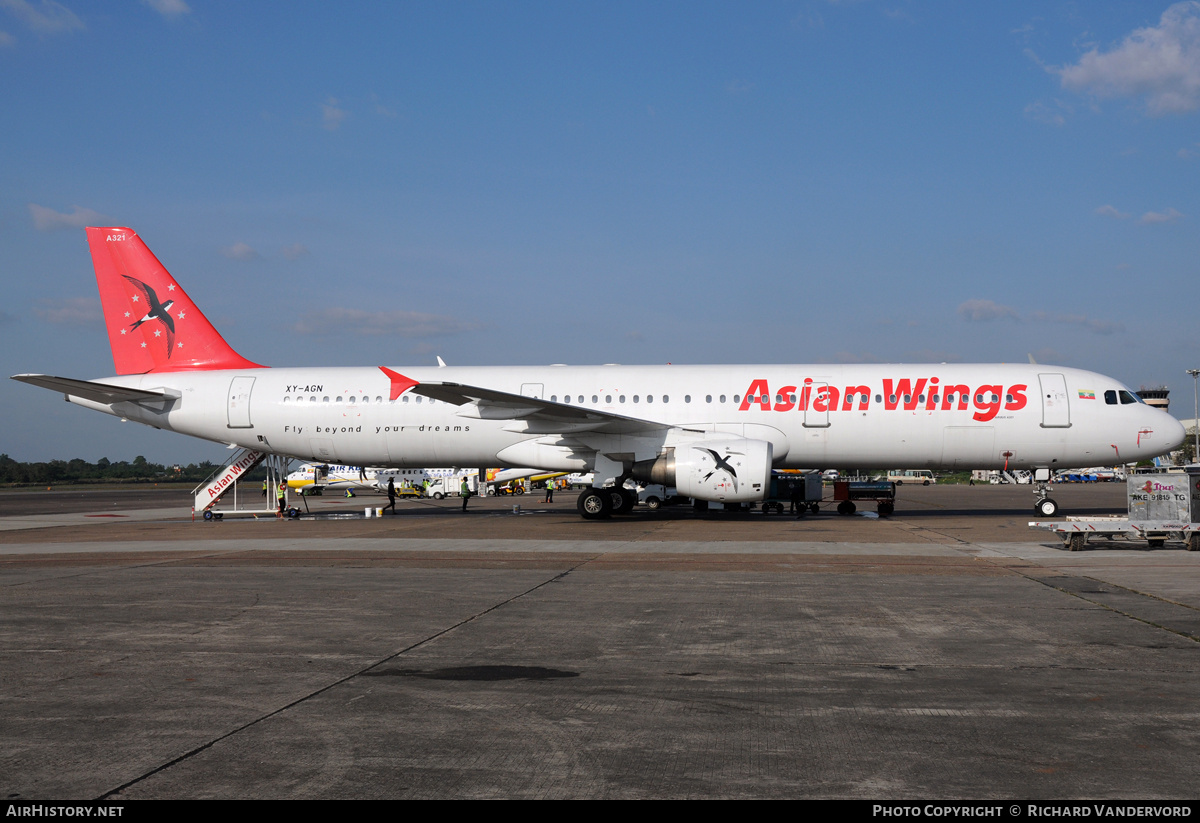 Aircraft Photo of XY-AGN | Airbus A321-112 | Asian Wings Airways | AirHistory.net #21982