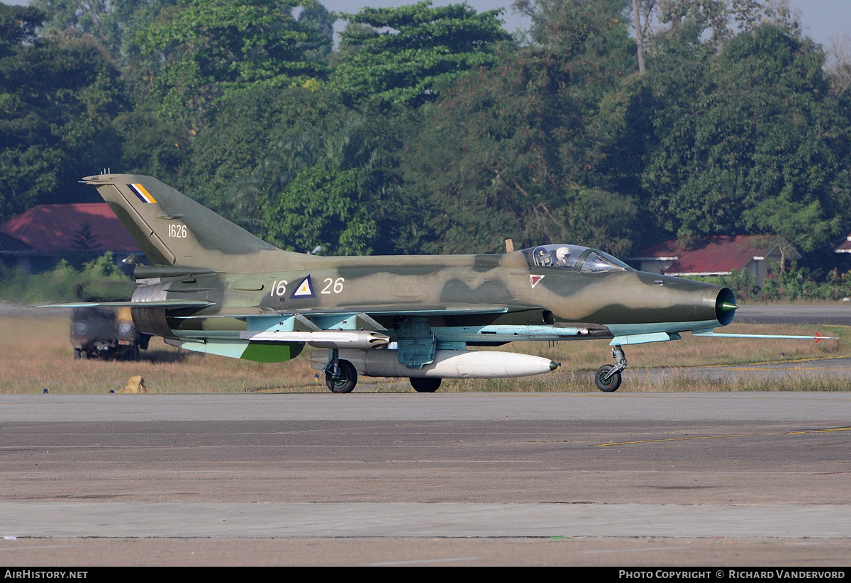 Aircraft Photo of 1626 | Chengdu F-7M Airguard | Myanmar - Air Force | AirHistory.net #21986