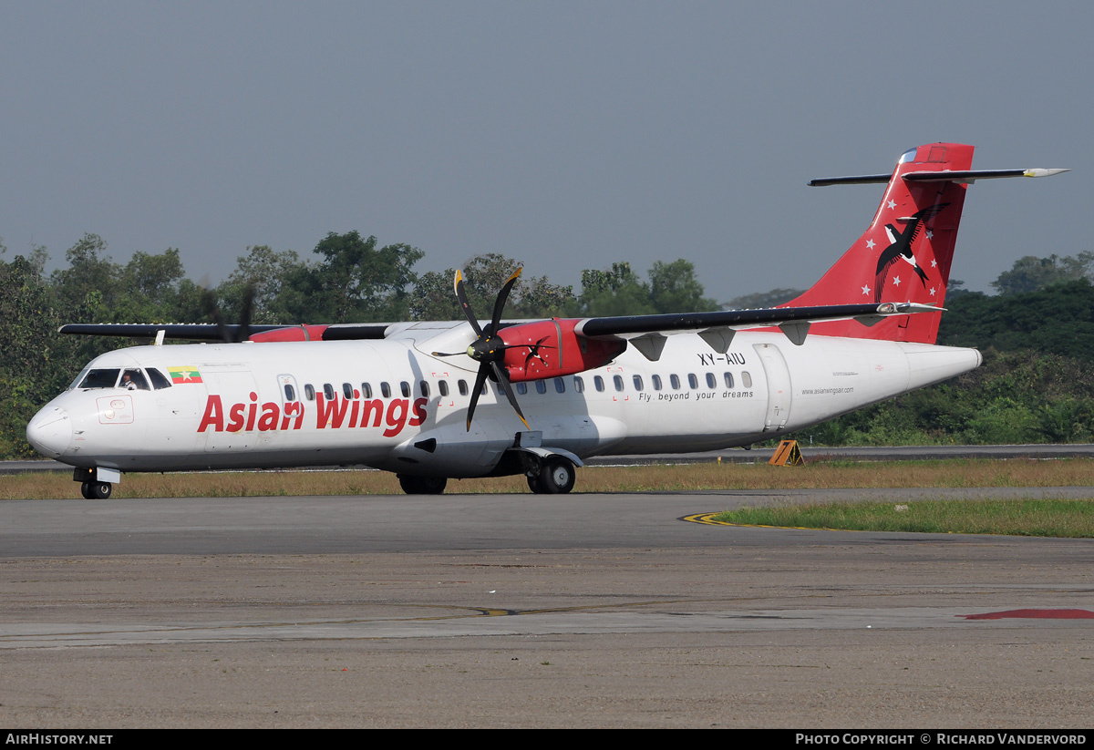 Aircraft Photo of XY-AIU | ATR ATR-72-500 (ATR-72-212A) | Asian Wings Airways | AirHistory.net #21987