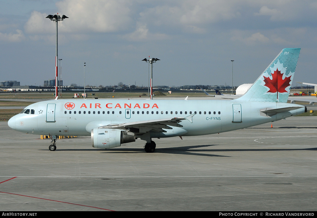 Aircraft Photo of C-FYNS | Airbus A319-114 | Air Canada | AirHistory.net #21998