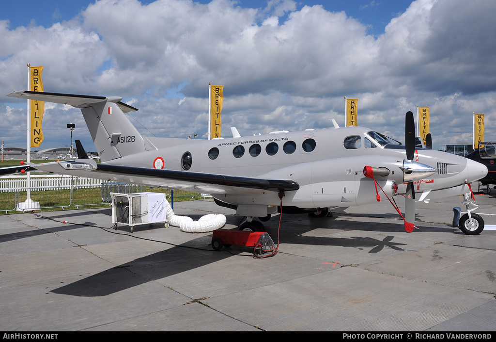 Aircraft Photo of AS1126 | Hawker Beechcraft B200 King Air | Malta - Air Force | AirHistory.net #22022