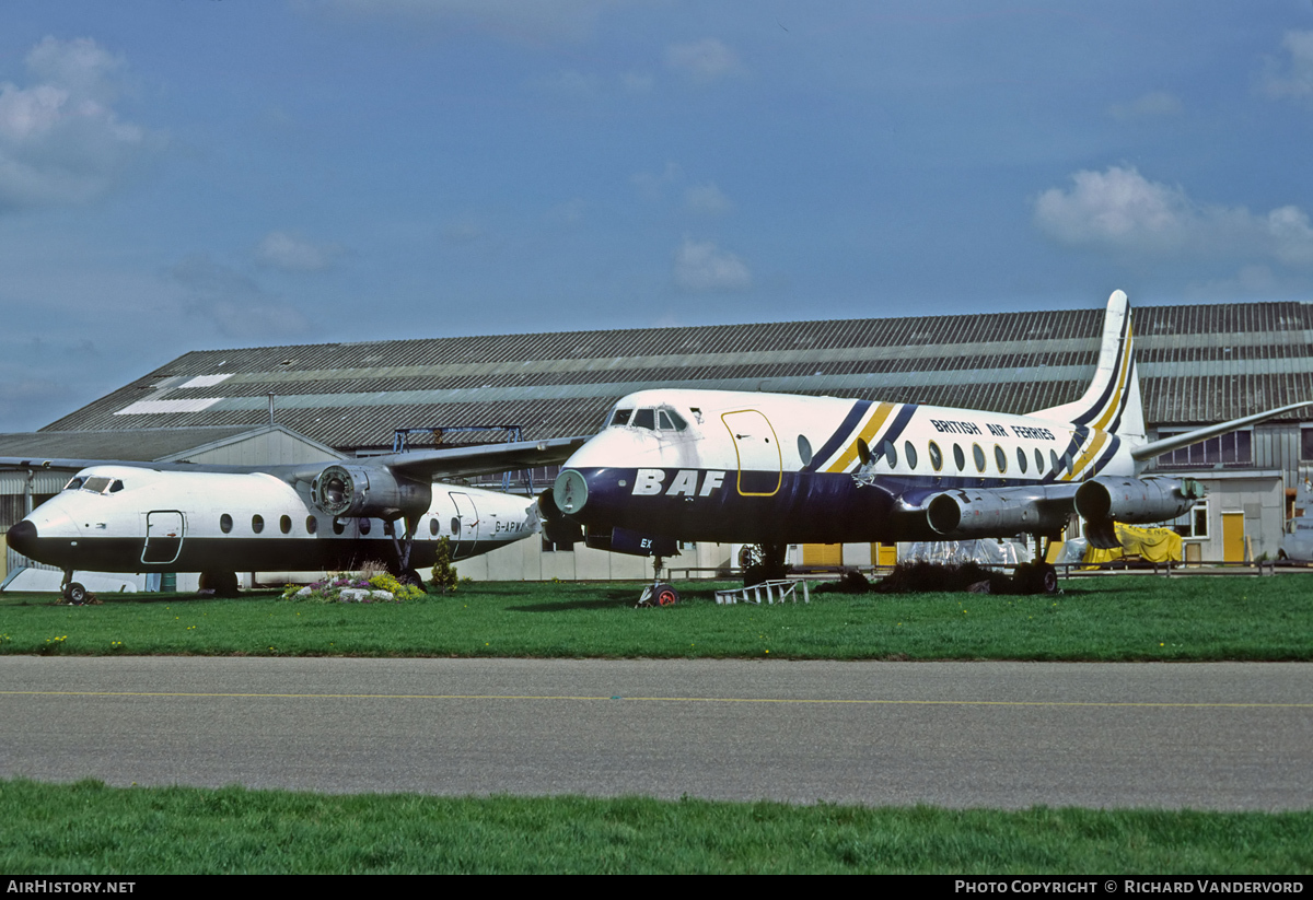 Aircraft Photo of G-APEX | Vickers 806 Viscount | British Air Ferries - BAF | AirHistory.net #22024