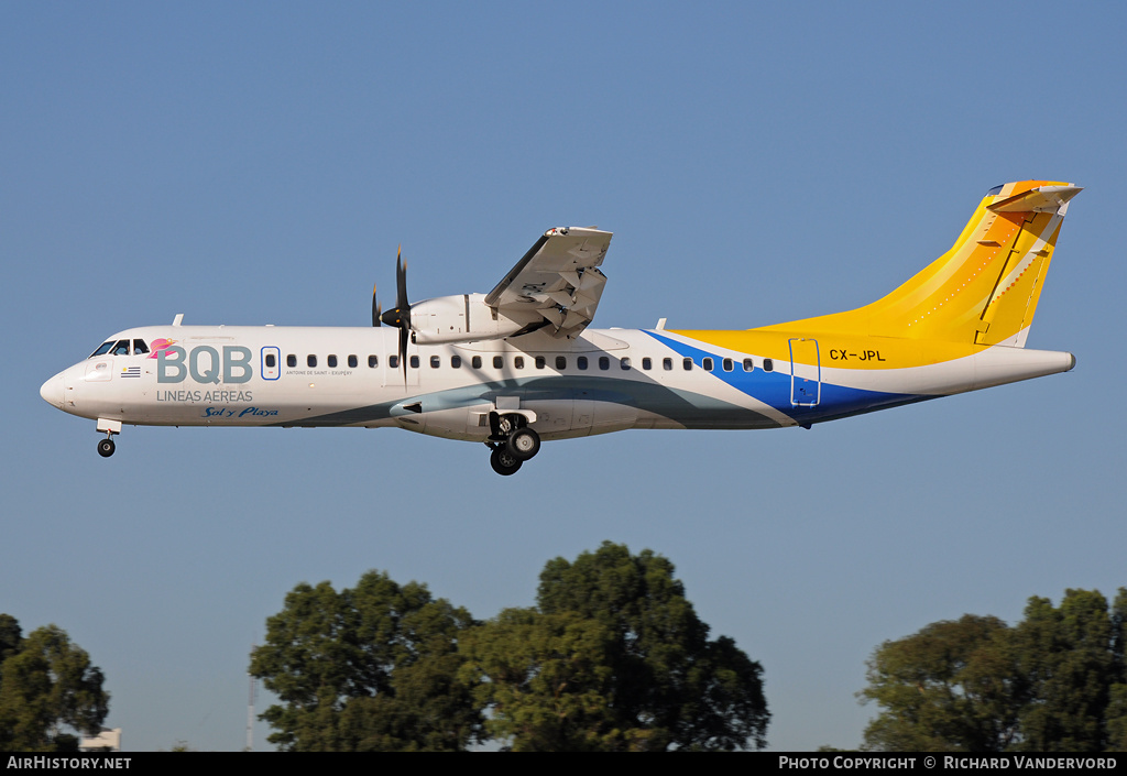 Aircraft Photo of CX-JPL | ATR ATR-72-500 (ATR-72-212A) | BQB Líneas Aéreas | AirHistory.net #22025