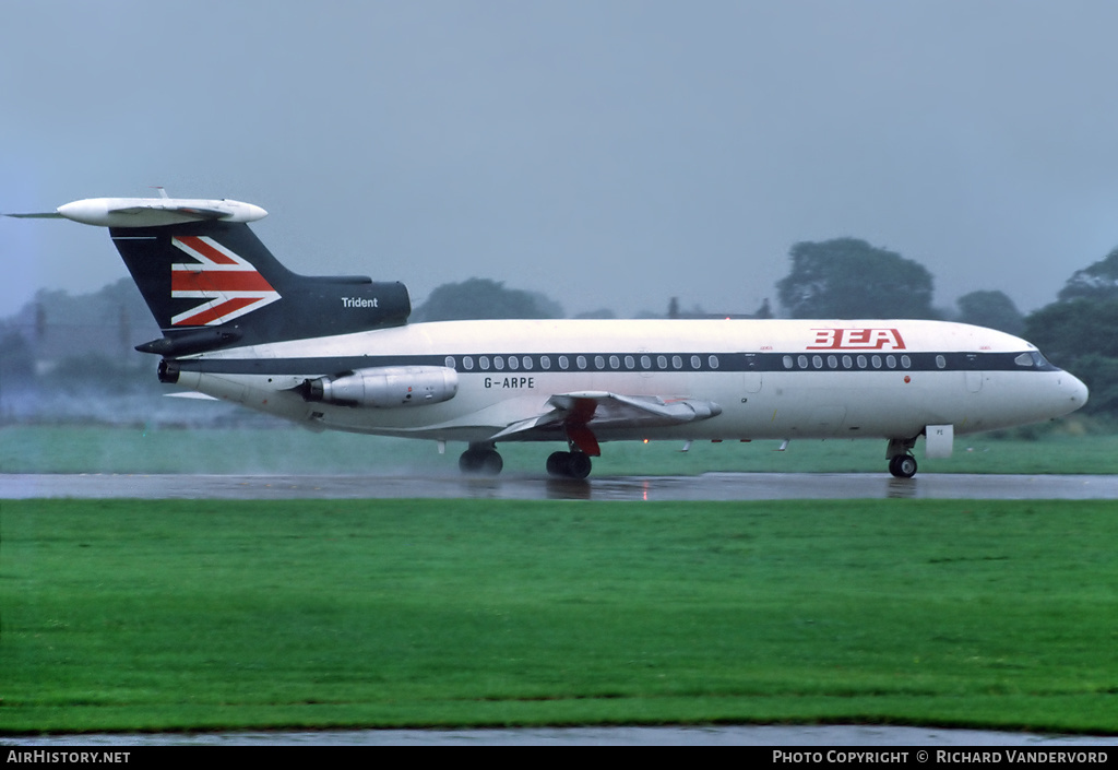 Aircraft Photo of G-ARPE | De Havilland D.H. 121 Trident 1C | BEA - British European Airways | AirHistory.net #22033