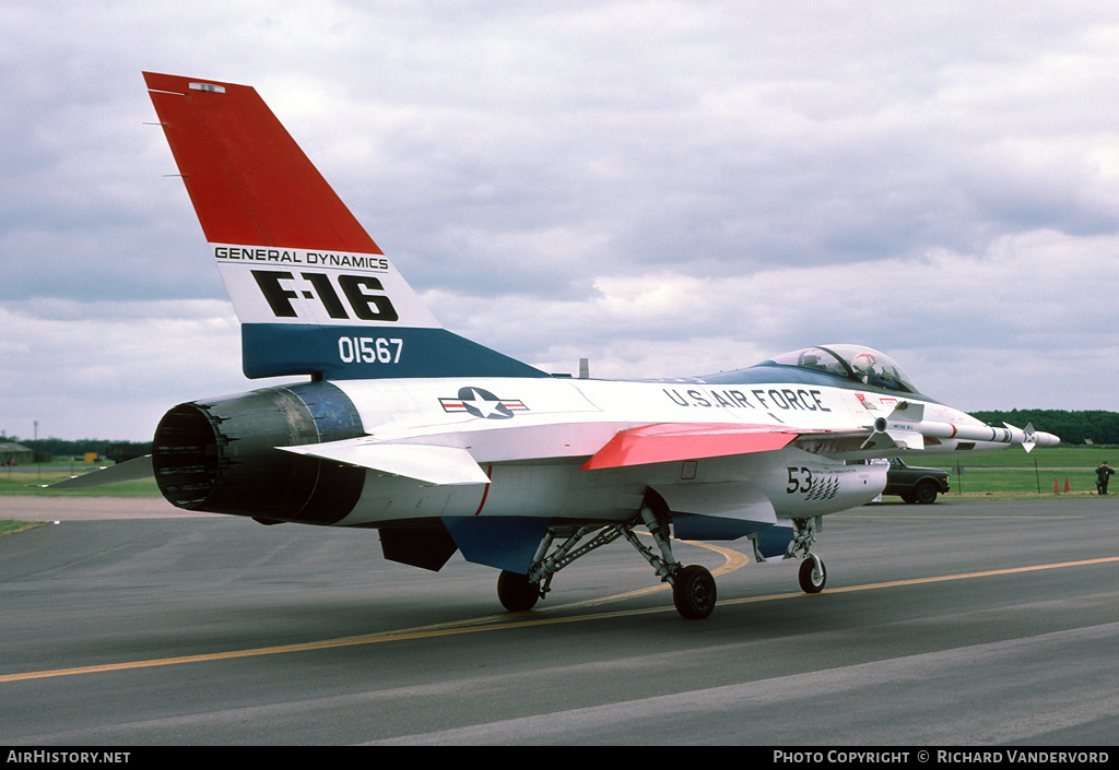 Aircraft Photo of 72-1567 / 01567 | General Dynamics YF-16 Fighting Falcon | USA - Air Force | AirHistory.net #22037