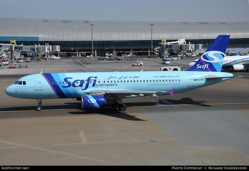 Aircraft Photo of YA-TTD | Airbus A320-214 | Safi Airways | AirHistory.net #22049