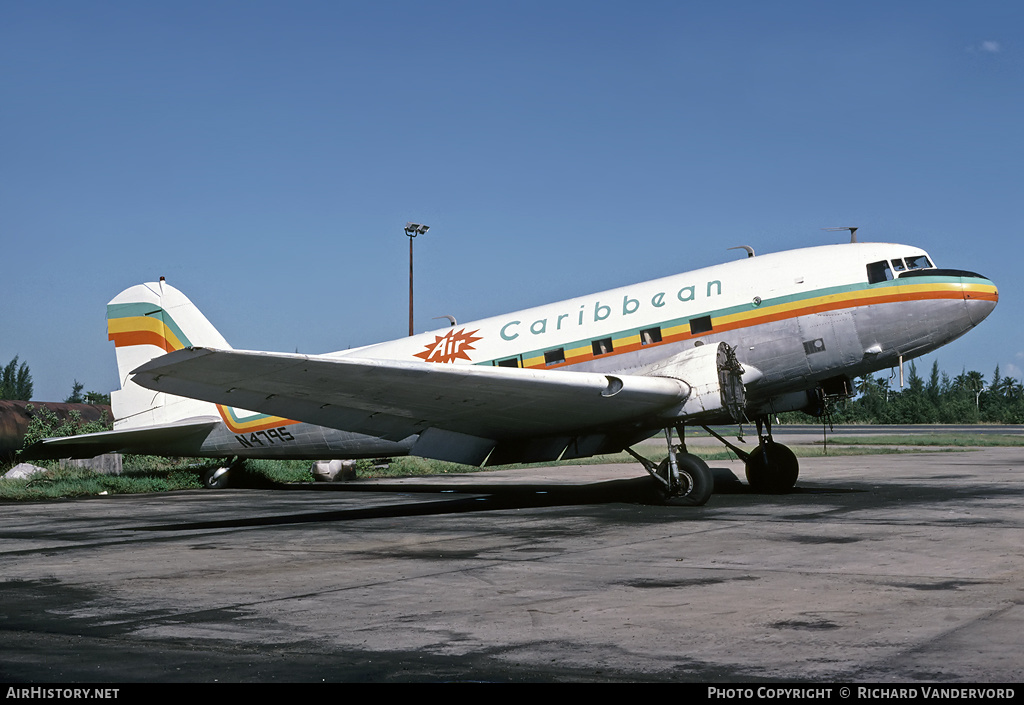 Aircraft Photo of N4795 | Douglas C-53D Skytrooper | Air Caribbean | AirHistory.net #22055
