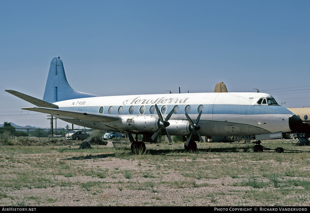 Aircraft Photo of N7458 | Vickers 745D Viscount | Aerosierra de Durango | AirHistory.net #22056