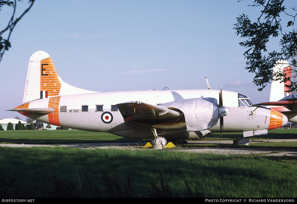 Aircraft Photo of WF389 | Vickers 668 Varsity T.1 | UK - Air Force | AirHistory.net #22067