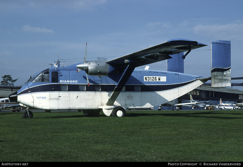 Aircraft Photo of N3126W | Short SC.7 Skyvan 3-100 | Diamang | AirHistory.net #22071
