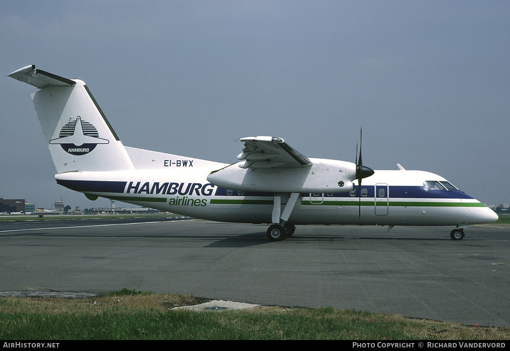 Aircraft Photo of EI-BWX | De Havilland Canada DHC-8-102 Dash 8 | Hamburg Airlines | AirHistory.net #22074