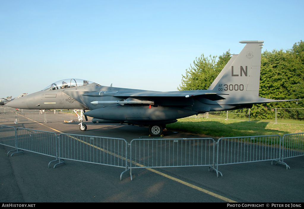 Aircraft Photo of 00-3000 / AF00-3000 | Boeing F-15E Strike Eagle | USA - Air Force | AirHistory.net #22077