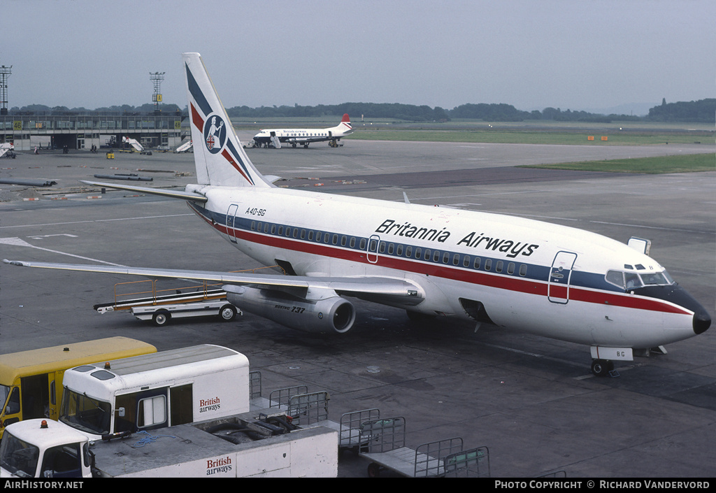 Aircraft Photo of A4O-BG | Boeing 737-2P6/Adv | Britannia Airways | AirHistory.net #22080