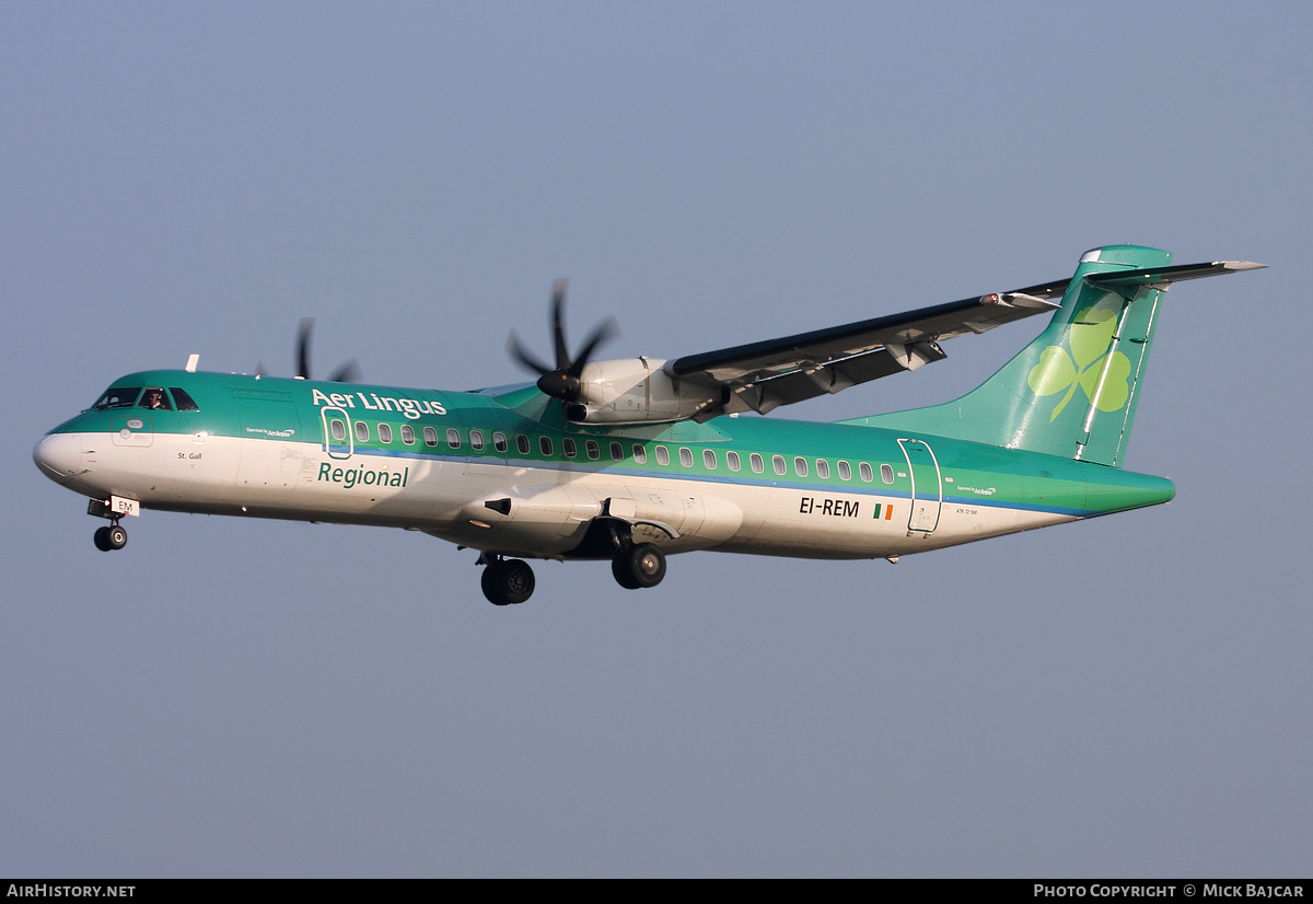 Aircraft Photo of EI-REM | ATR ATR-72-500 (ATR-72-212A) | Aer Lingus Regional | AirHistory.net #22091