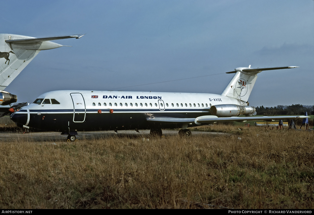 Aircraft Photo of G-AVOE | BAC 111-416EK One-Eleven | Dan-Air London | AirHistory.net #22099