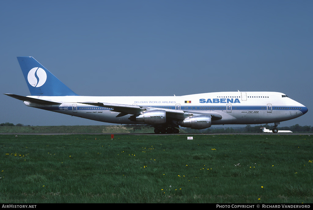 Aircraft Photo of OO-SGC | Boeing 747-329M | Sabena | AirHistory.net #22163
