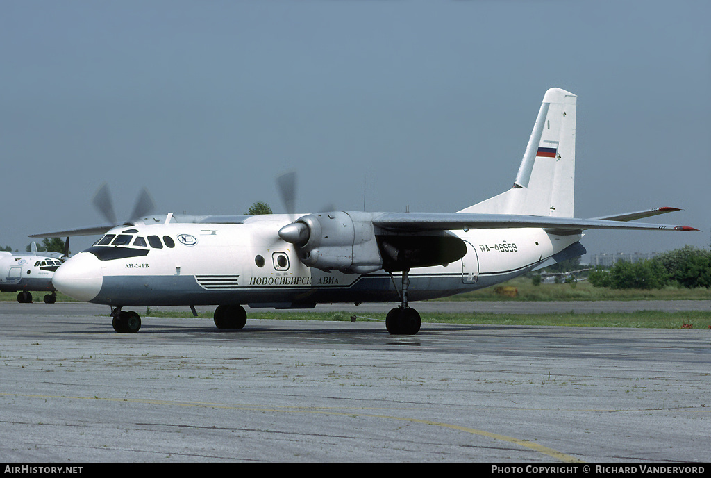 Aircraft Photo of RA-46659 | Antonov An-24RV | Novosibirsk Avia | AirHistory.net #22164