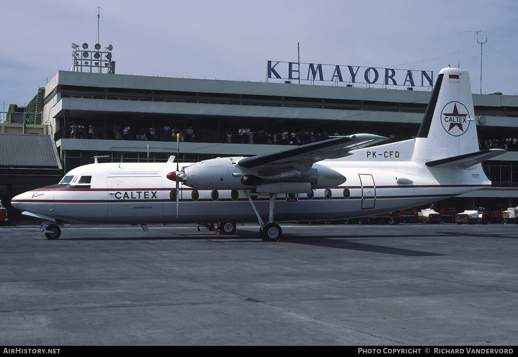 Aircraft Photo of PK-CFD | Fokker F27-600 Friendship | Caltex | AirHistory.net #22165