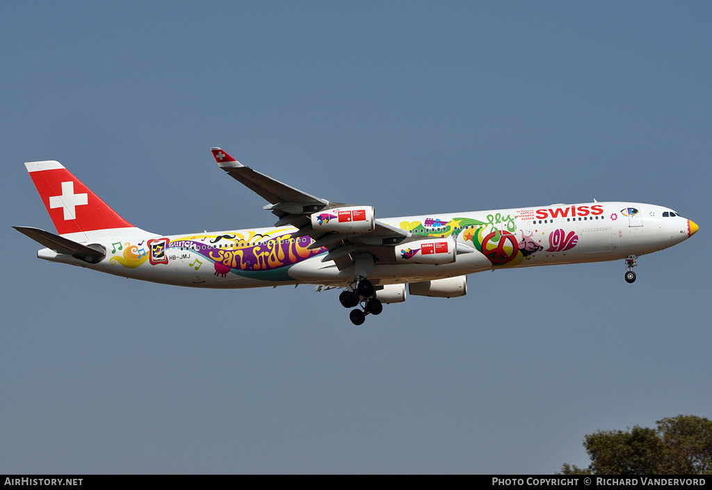 Aircraft Photo of HB-JMJ | Airbus A340-313 | Swiss International Air Lines | AirHistory.net #22170