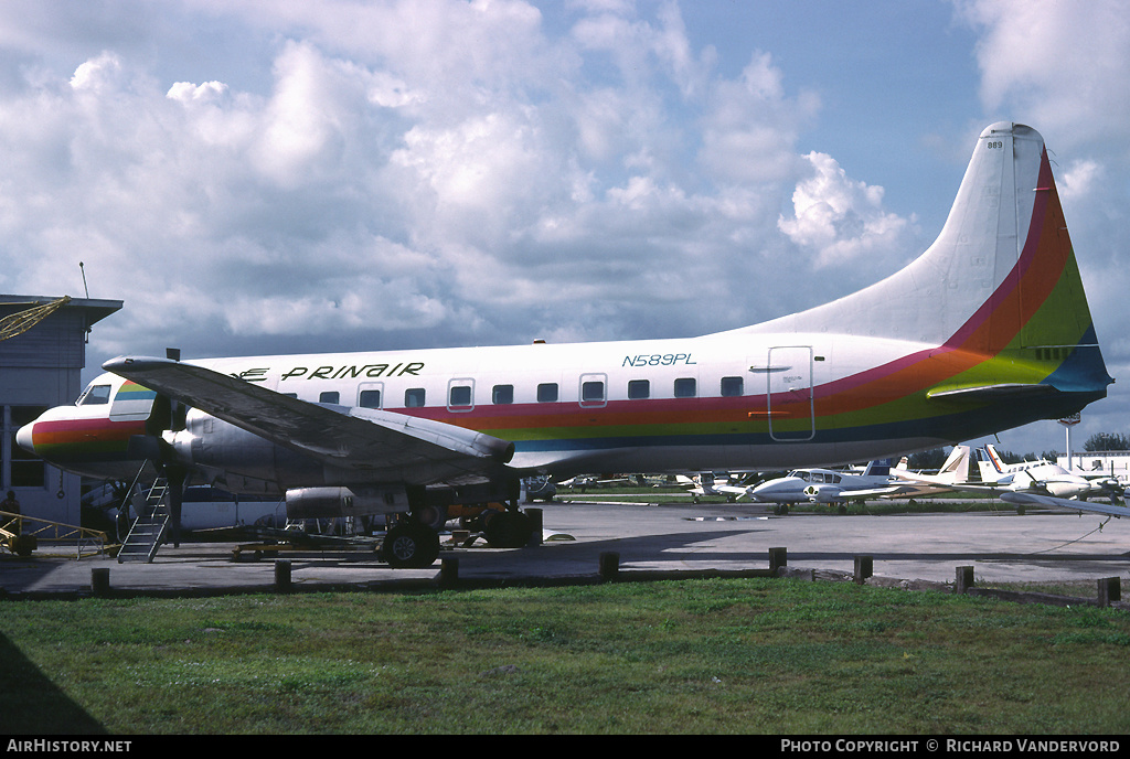 Aircraft Photo of N589PL | Convair 580 | Prinair | AirHistory.net #22199