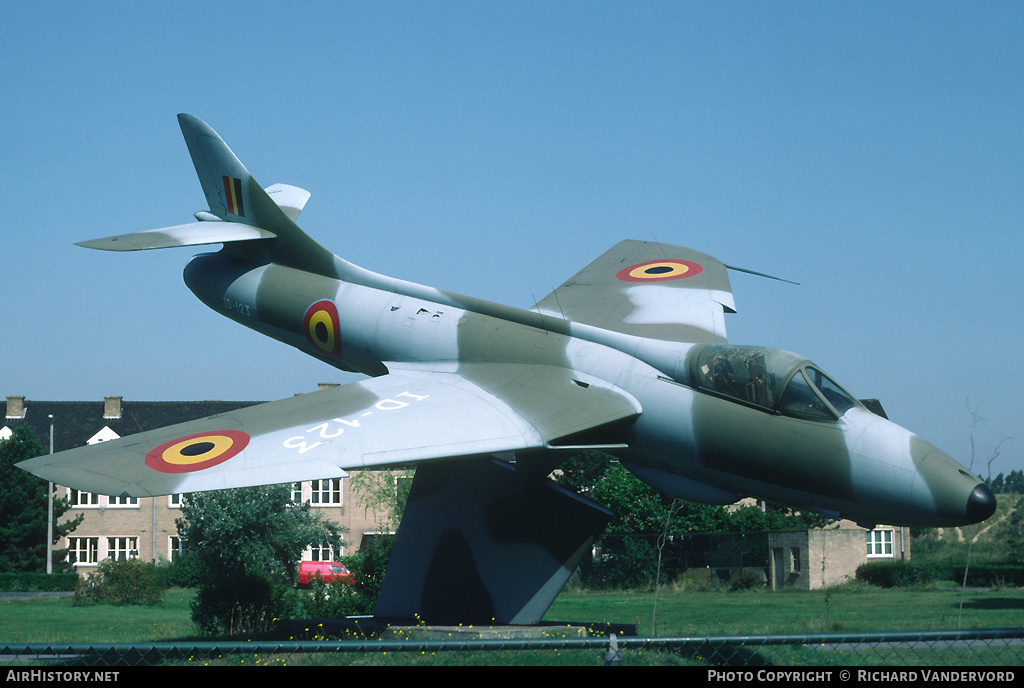 Aircraft Photo of ID-123 | Hawker Hunter F4 | Belgium - Air Force | AirHistory.net #22215