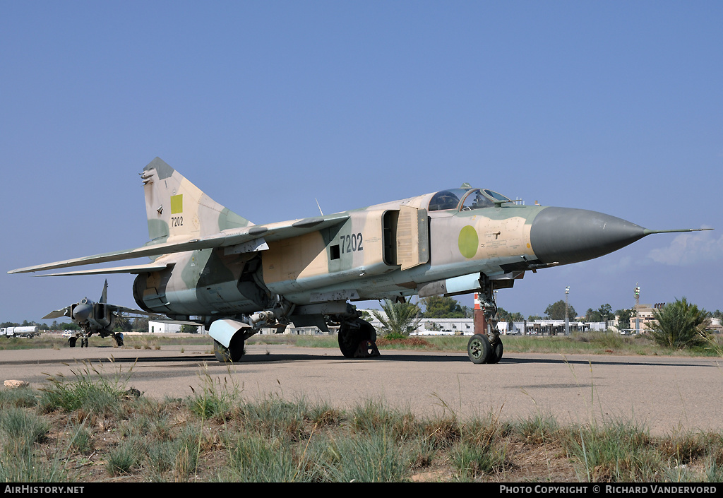 Aircraft Photo of 7202 | Mikoyan-Gurevich MiG-23ML | Libya - Air Force | AirHistory.net #22216