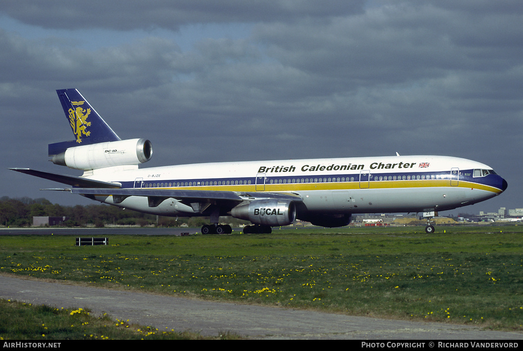 Aircraft Photo of G-BJZE | McDonnell Douglas DC-10-10 | British Caledonian Airways Charter | AirHistory.net #22244