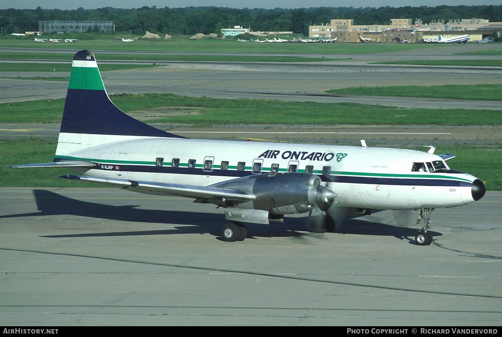 Aircraft Photo of C-GJRP | Convair 580 | Air Ontario | AirHistory.net #22259