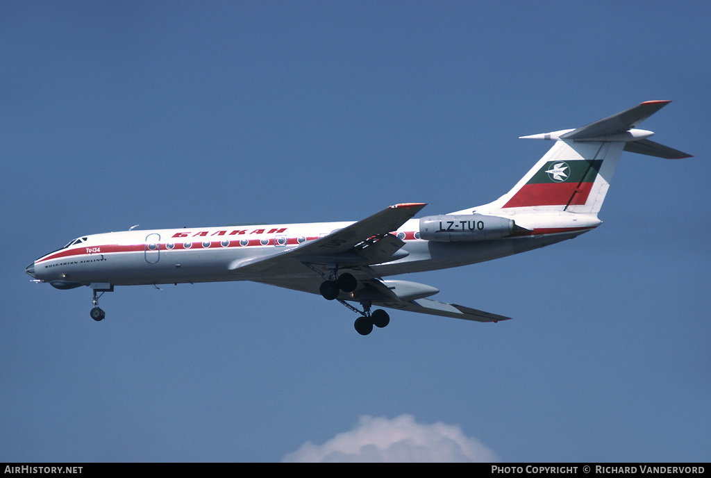 Aircraft Photo of LZ-TUO | Tupolev Tu-134K | Balkan - Bulgarian Airlines | AirHistory.net #22266