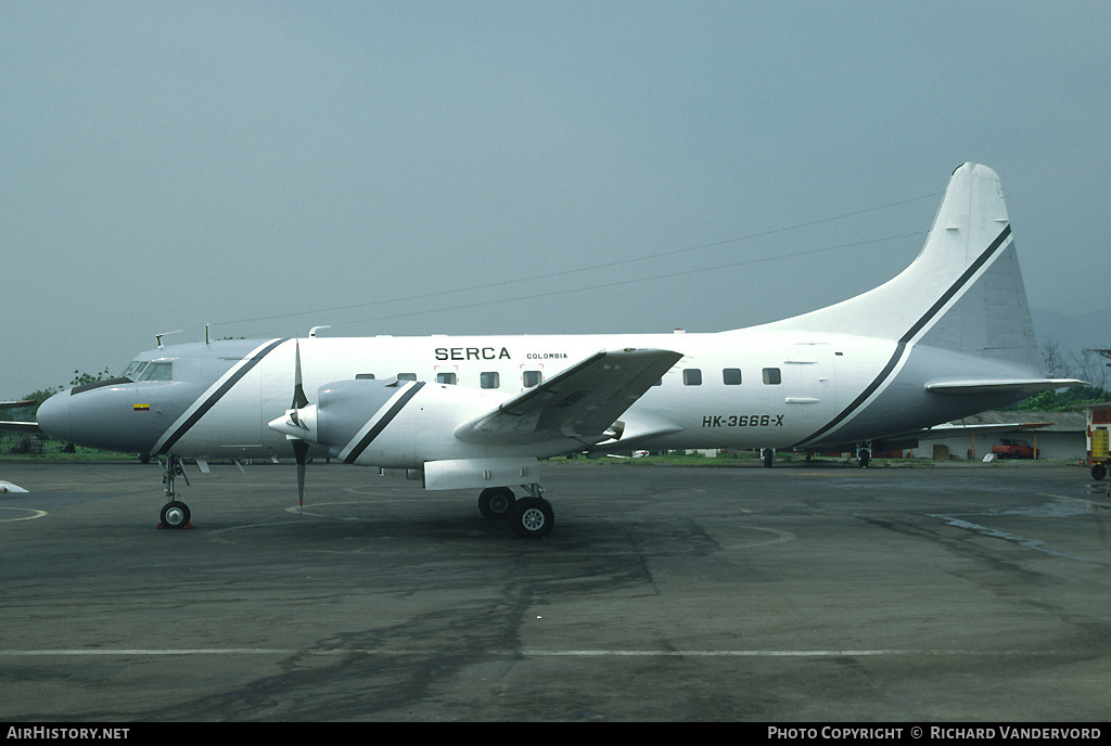 Aircraft Photo of HK-3666X | Convair 580 | SERCA - Servício Especializado de Carga Aérea | AirHistory.net #22276