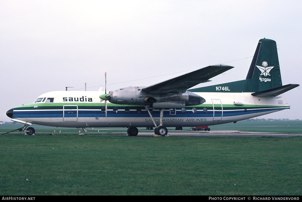 Aircraft Photo of N746L | Fairchild F-27F | Saudia - Saudi Arabian Airlines | AirHistory.net #22288
