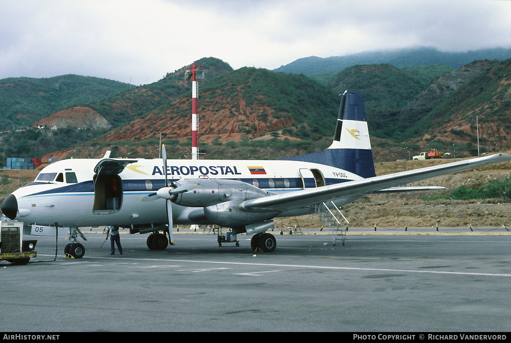 Aircraft Photo of YV-05C | Hawker Siddeley HS-748 Srs2/215 | Aeropostal | AirHistory.net #22292